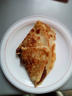 Una foto de Crepe de nocilla
