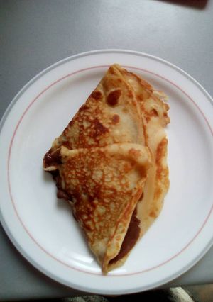 Una foto de Crepe de nocilla