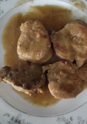 Una foto de Solomillo de cerdo en salsa