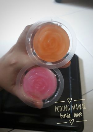 Foto resep Puding mawar
