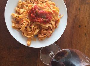 Una foto de Fideos caseros (anchos)