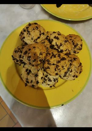 Une photo de Cookies aux petites de chocolat
