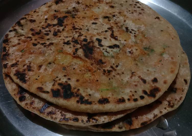 Recipe of Any-night-of-the-week Aaloo paratha