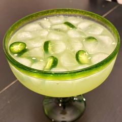 A picture of Spicy Cucumber Margarita.