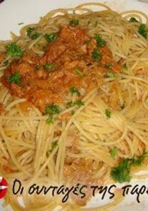 Φωτογραφία της συνταγής Spaghetti al tonno e pomodoro