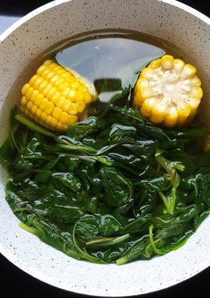 Foto resep Sayur bening Bayam Jagung