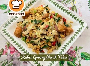 Gambar 👩‍🍳Kobis Goreng Pecah Telur