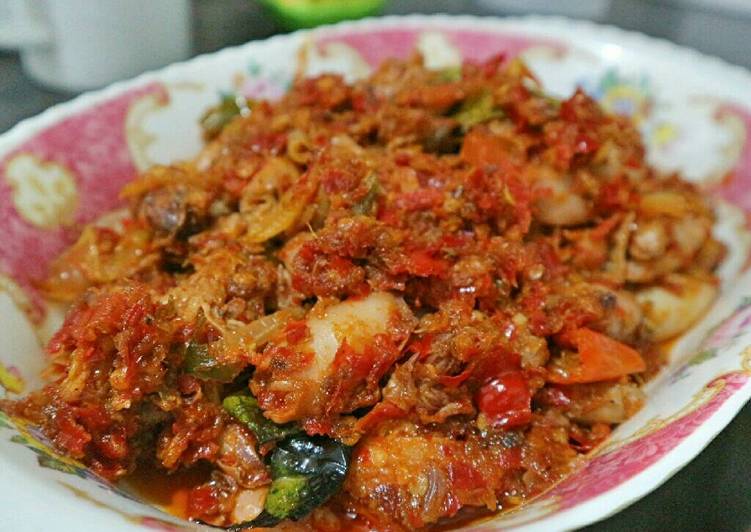 Cumi asin sambal manado