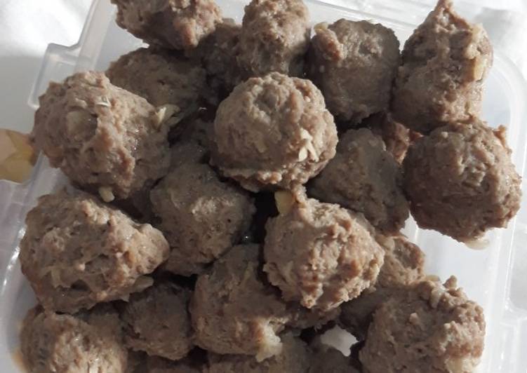 Bakso daging asli no tepung simple