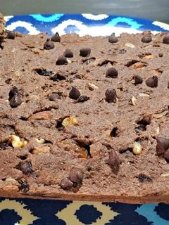 Una foto de Budín integral de cacao sin azúcar, sin huevos ni manteca