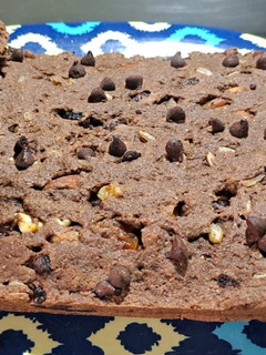 Una foto de Budín integral de cacao sin azúcar, sin huevos ni manteca