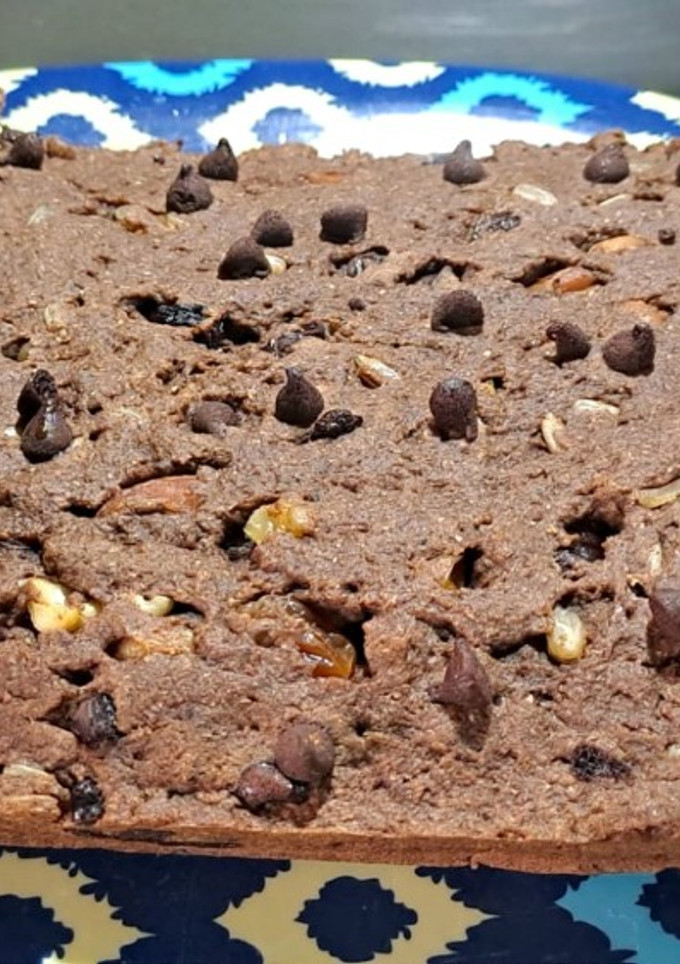 Una foto de Budín integral de cacao sin azúcar, sin huevos ni manteca