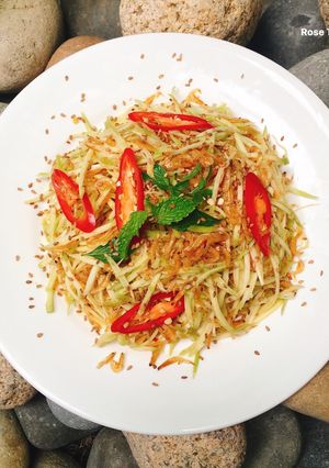 Hình của món Gỏi Xoài Ruốc Khô.