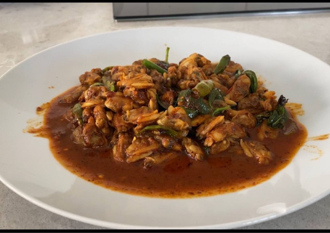 Stir Fried clam with Roasted Chili Paste