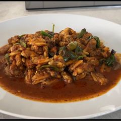 A picture of Stir Fried clam with Roasted Chili Paste.