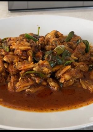 A picture of Stir Fried clam with Roasted Chili Paste.