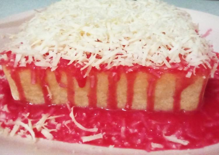 Resep 056.BOLU SUSU KEJU VLA STRAWBERRY Anti Gagal