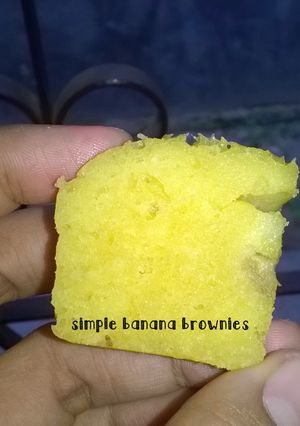 Foto resep Simple Banana Brownies (Gluten Free)