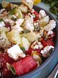 Salade pastèque concombre feta