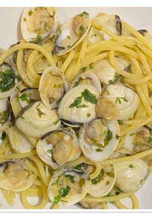 Une photo de Spaghettis Vongole