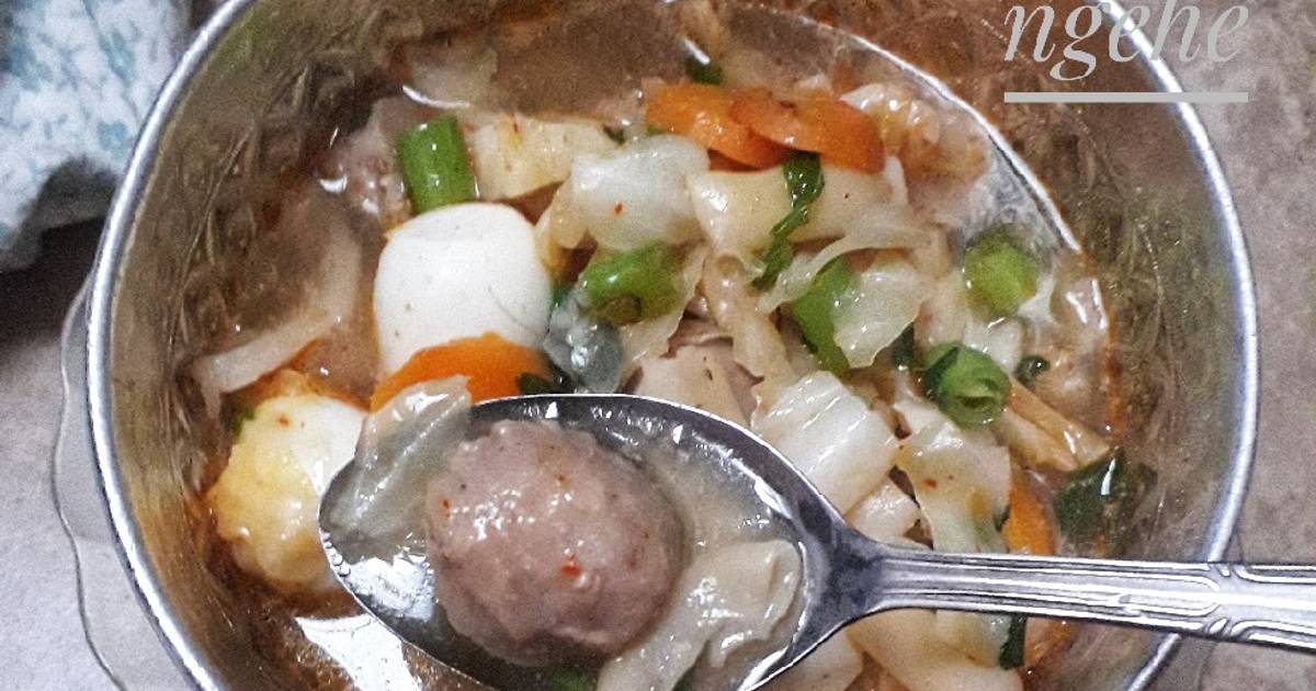 Resep Sup Baso Telur Ngehe Oleh Ani Brilian Cookpad