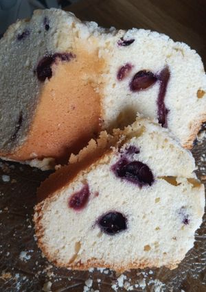 Una foto de Budín con arándanos
