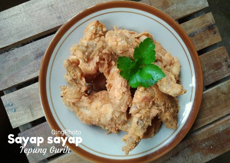 Resep Mudah Sayap Sayap Tepung Gurih Mantul Banget