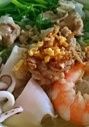 Hình của món Hú tiếu nam vang.