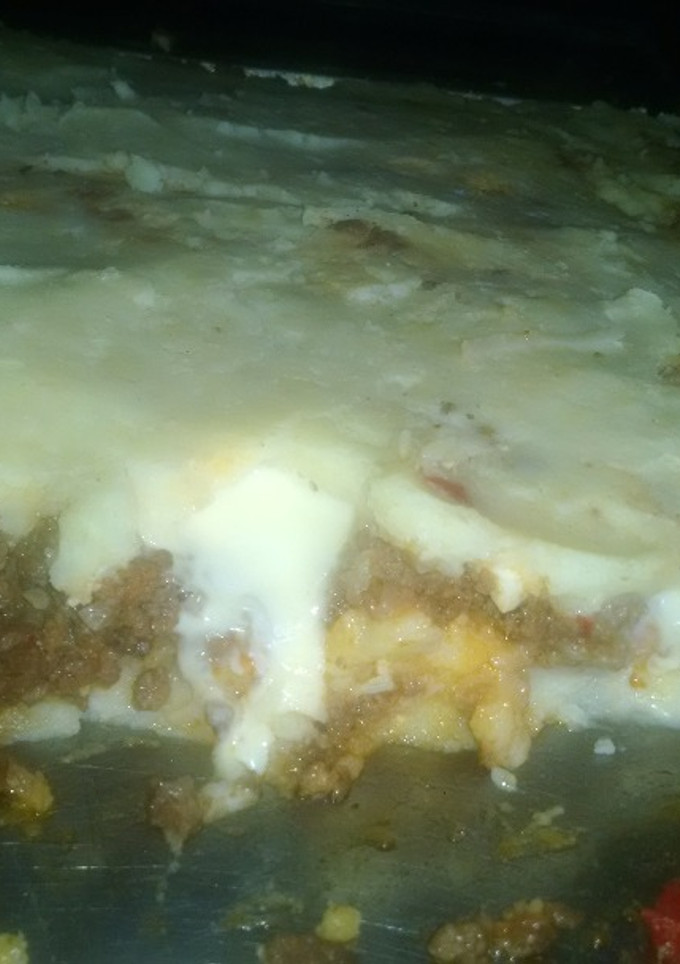 Una foto de Pastel de papa y carne