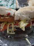 Súper sándwich de mila de pollo