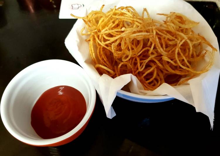 How to Make Quick Basket crisps.😀