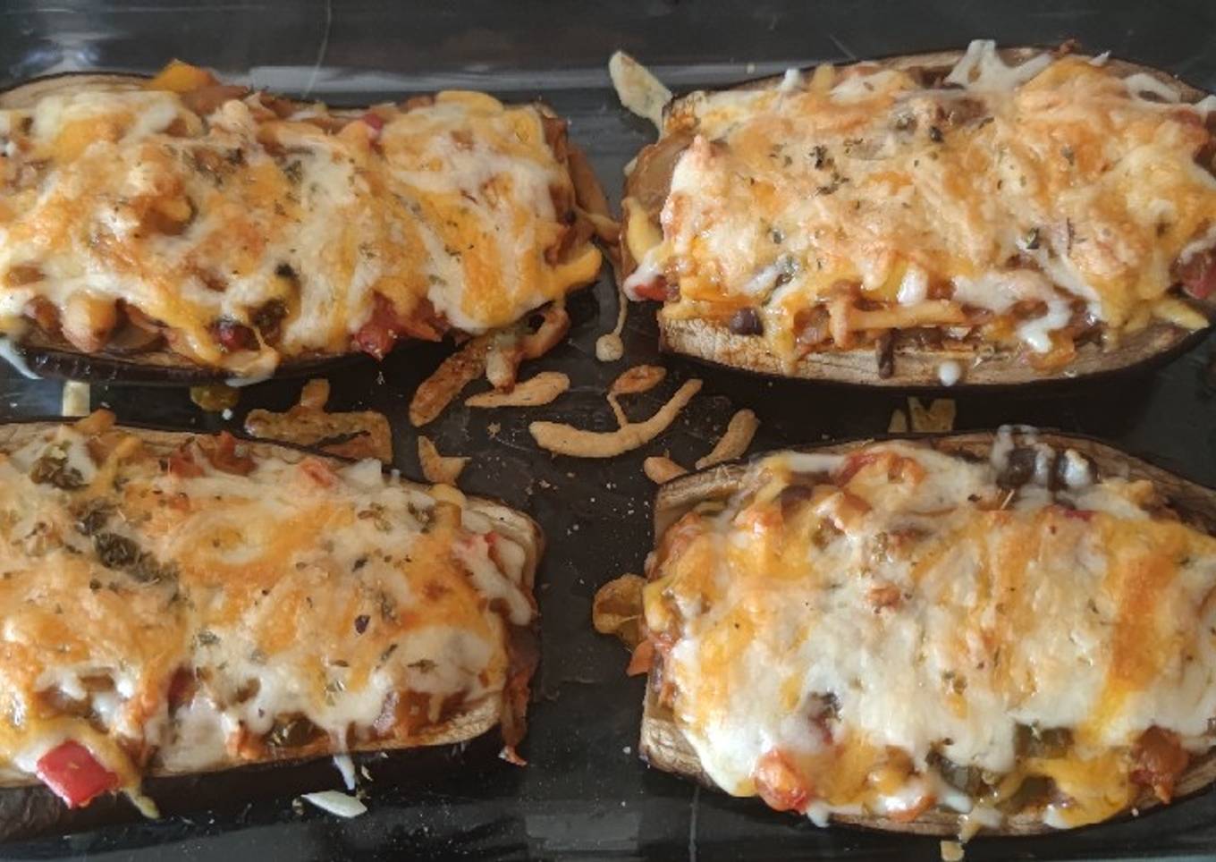 Berenjenas rellenas de atún