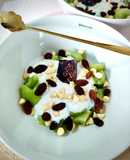 Postre de kiwi con yogur de cereales