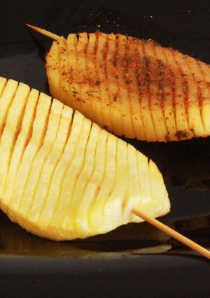 Una foto de PATATAS ACORDEÓN | Receta viral de TIKTOK