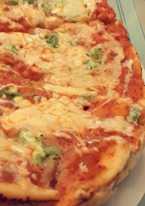 صورة لوصفة بيتزا 🍕