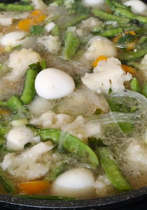 Foto resep Sop Sohun Telur Puyuh
