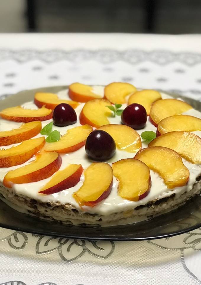 Вафельний торт з кремом