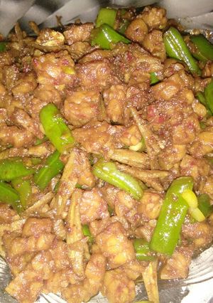 Foto resep Tempi teri buncis galau