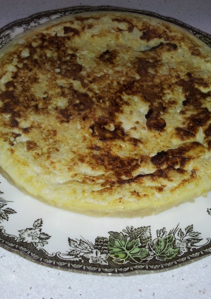 Una foto de Tortilla de coliflor