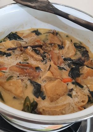 Foto resep Ikan Asap-Tahu Gembos kuah Santan