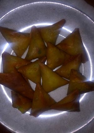 A picture of Samosa(Irish filling).