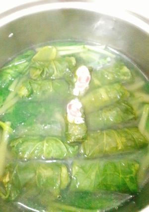 Hình của món Canh cải cuộn thịt.