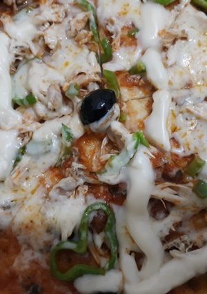 صورة لوصفة بيتزا منزلية