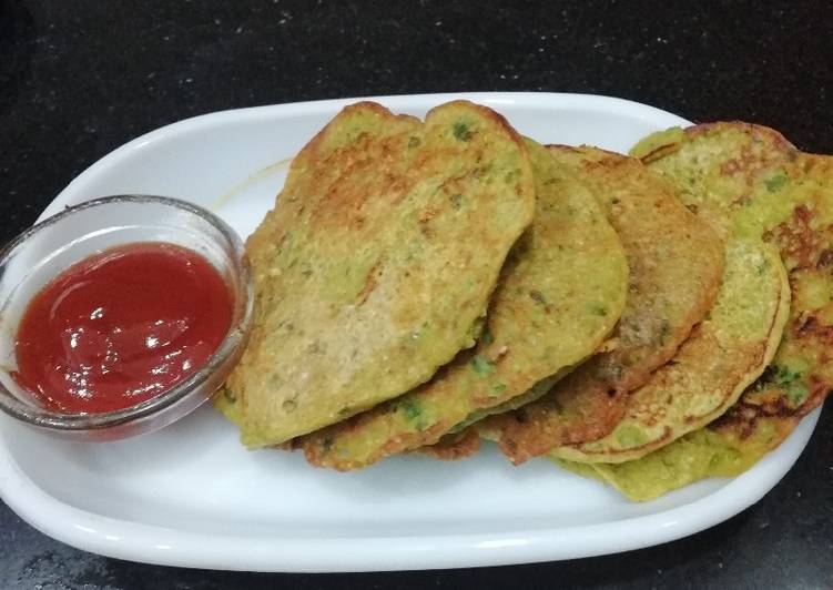 Simple Way to Make Any-night-of-the-week Besan matar pancake