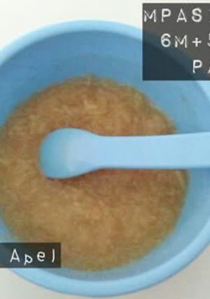 Foto resep Puree Apel MPASI 6 Bulan