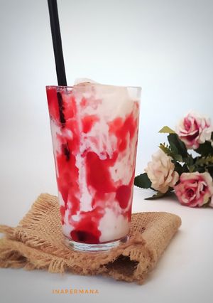 Foto resep Korean strawberry milk