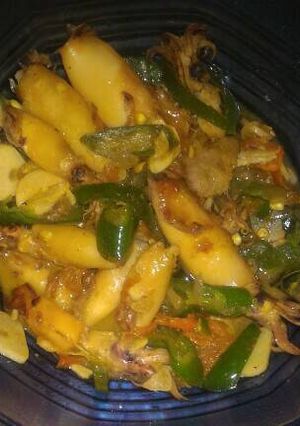 Foto resep Cumi Asin Cabe Ijo Lezattoo 😋