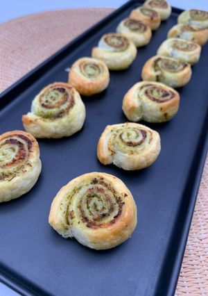 Une photo de Feuilleté apéritif au pesto