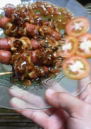 Foto resep Sate sosis jamur