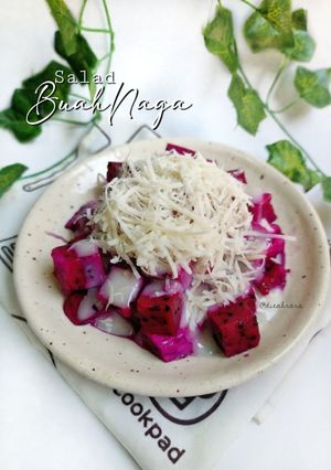 Foto resep Salad Buah Naga ❤️